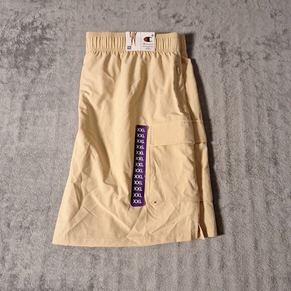 Champion Nylon CargoShorts Light Khaki Draw Stirring Size 2XL - Picture 5 of 7